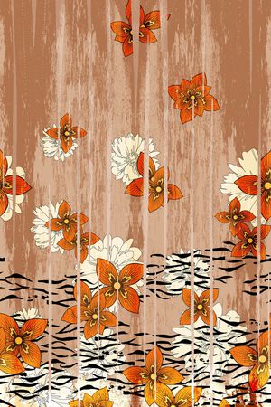 连衣裙印花华亿平台图片