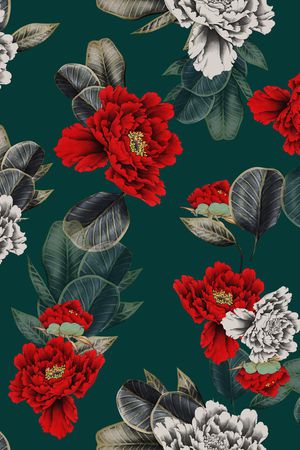 连衣裙印花华亿平台图片