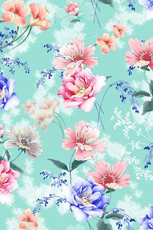 连衣裙印花华亿平台图片