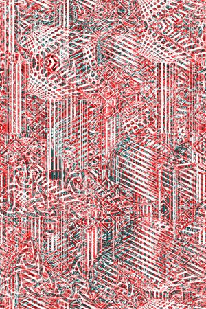 抽象男装印花华亿平台图片