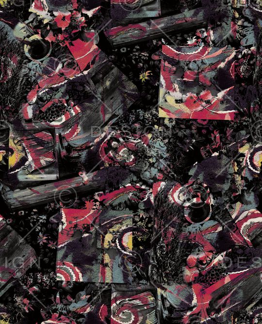 复古印花华亿平台图片