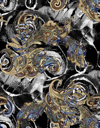 复古印花华亿平台图片