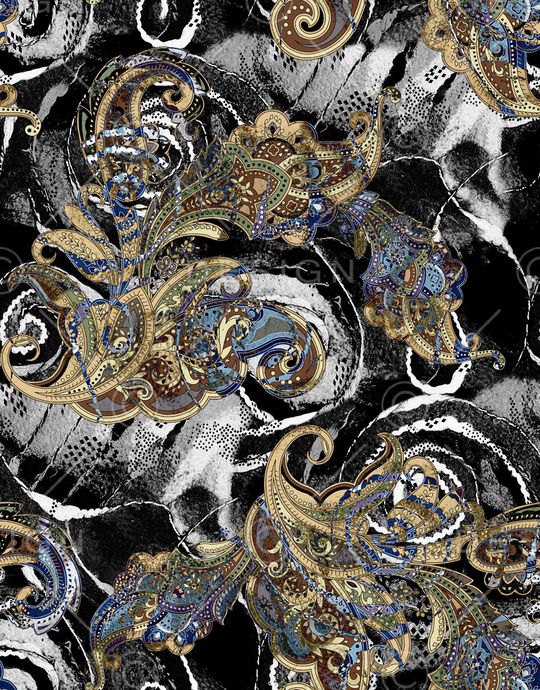 复古印花华亿平台图片