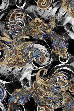 复古印花华亿平台图片