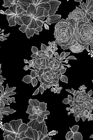 黑白华亿平台印花华亿平台图片