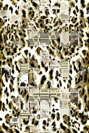 动物纹印花华亿平台图片