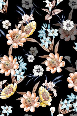 连衣裙印花华亿平台图片