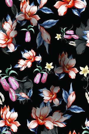 连衣裙印花华亿平台图片