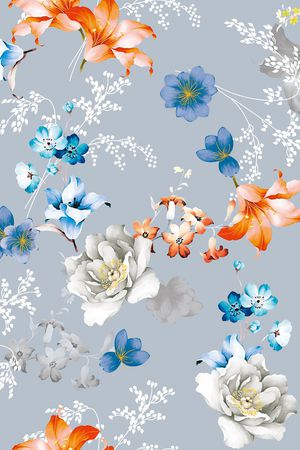 连衣裙印花华亿平台图片