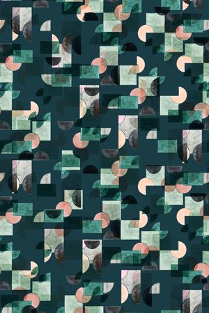 几何印花华亿平台图片