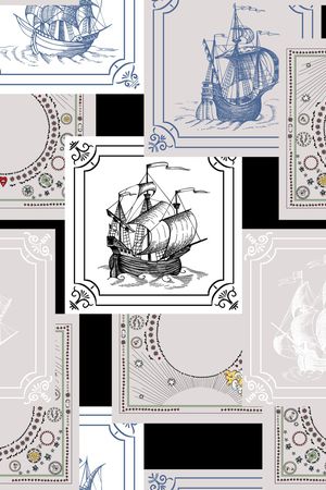 帆船印花华亿平台图片