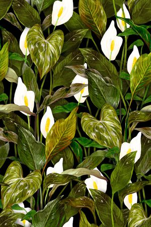 绿植树叶印花华亿平台图片