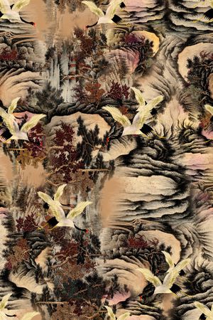 连衣裙印花华亿平台图片