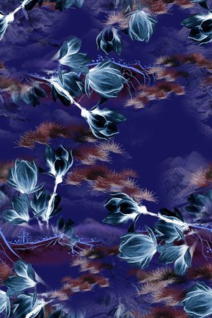 连衣裙印花华亿平台图片