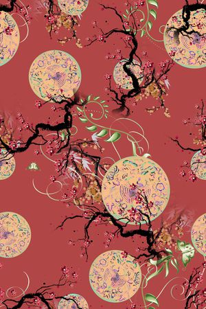 连衣裙印花华亿平台图片