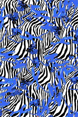 豹纹印花华亿平台图片