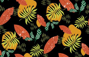 绿植树叶印花华亿平台图片