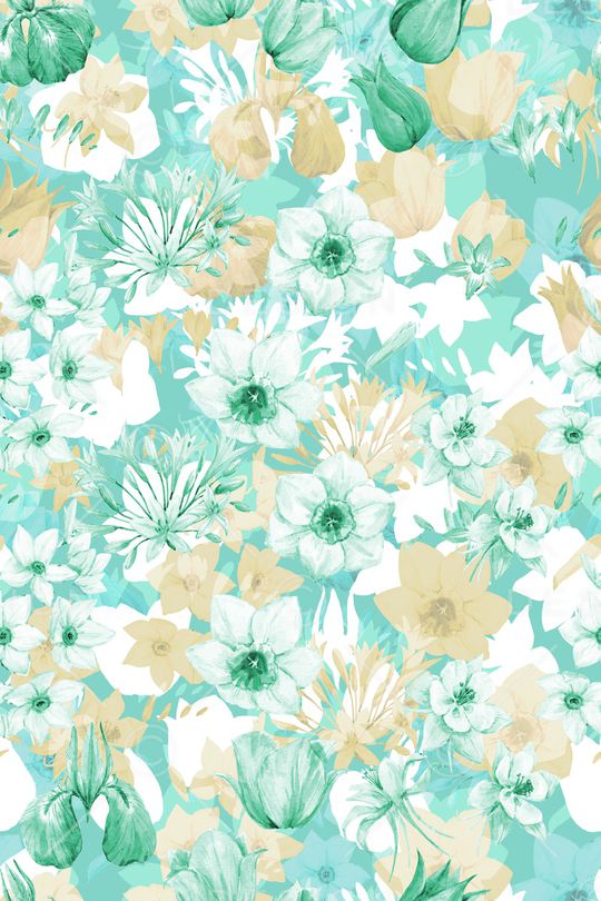 绿植树叶印花华亿平台图片