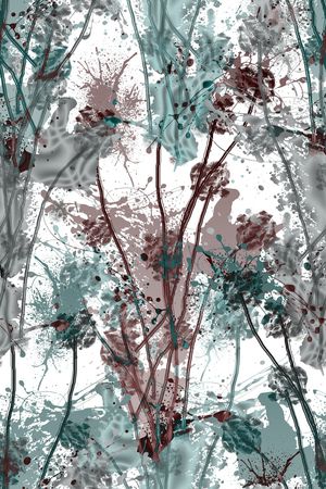 抽象男装印花华亿平台图片