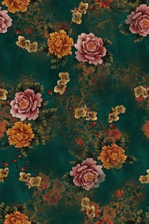 花卉印花华亿平台图片