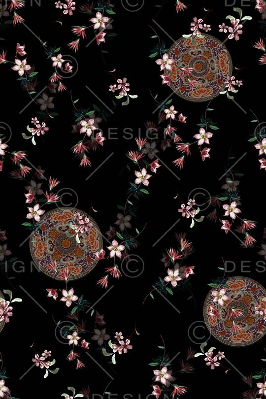 旗袍印花华亿平台图片