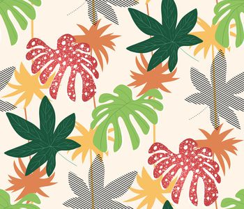 绿植树叶印花华亿平台图片