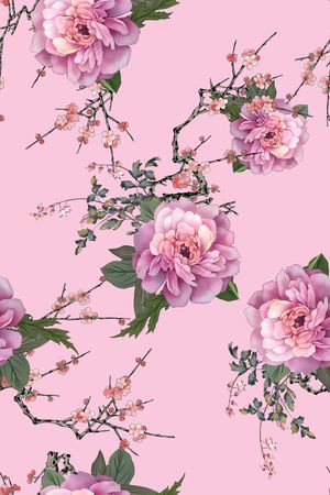 梅花印花华亿平台图片