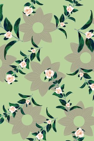 绿植树叶印花华亿平台图片