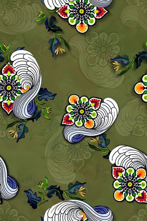 旗袍印花华亿平台图片