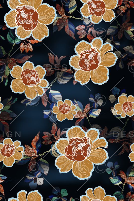 绿植树叶印花华亿平台图片