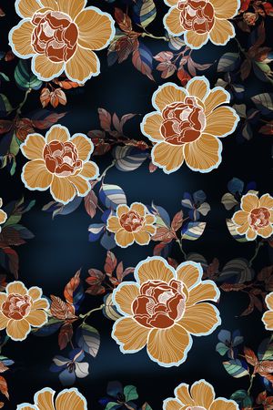 绿植树叶印花华亿平台图片