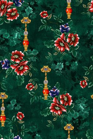 花卉印花华亿平台图片