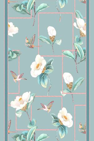 水墨风印花华亿平台图片