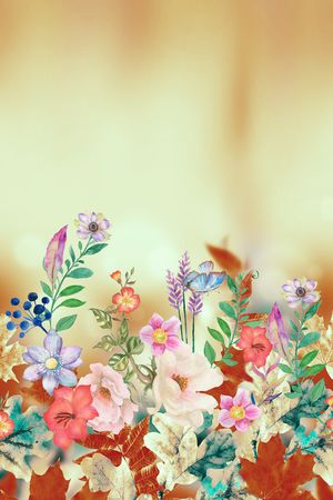 彩底花卉印花华亿平台图片