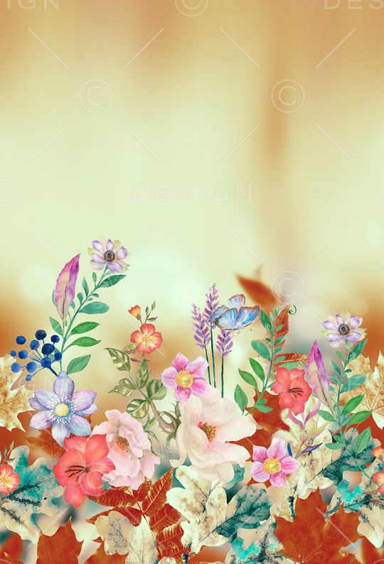 彩底花卉印花华亿平台图片