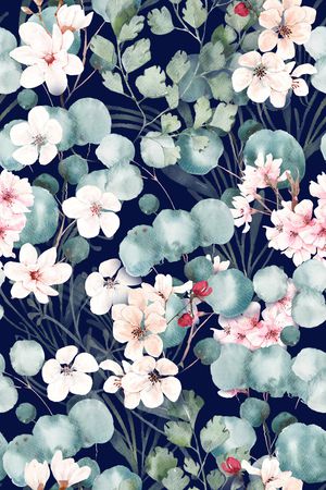 绿植树叶印花华亿平台图片