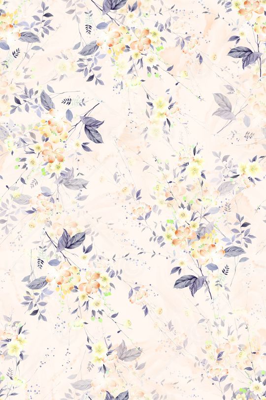 清爽底花卉印花华亿平台图片