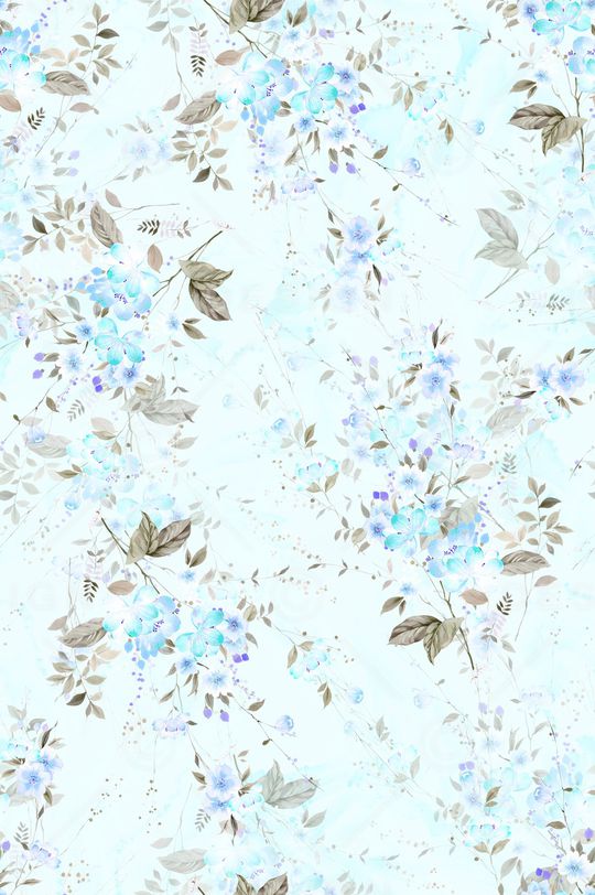 清爽底花卉印花华亿平台图片