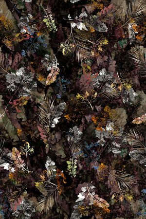 绿植树叶印花华亿平台图片