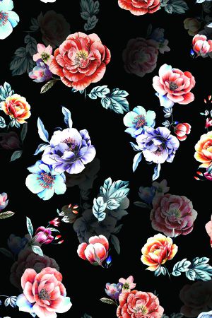 连衣裙印花华亿平台图片