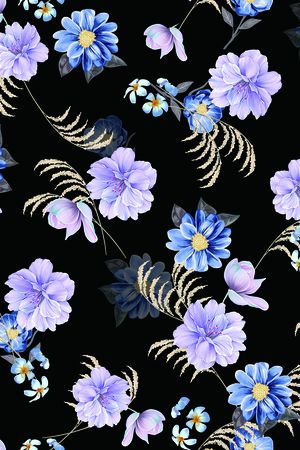 连衣裙印花华亿平台图片