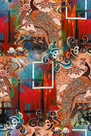 香云纱印花华亿平台图片