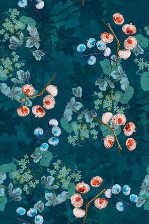 花卉印花华亿平台图片