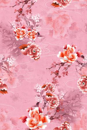 旗袍印花华亿平台图片