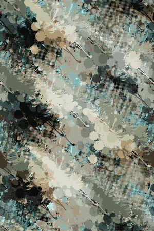 抽象男装印花华亿平台图片