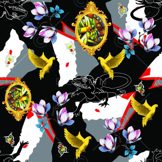 简约印花华亿平台图片