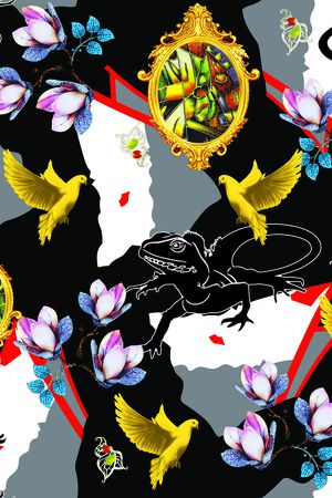 简约印花华亿平台图片