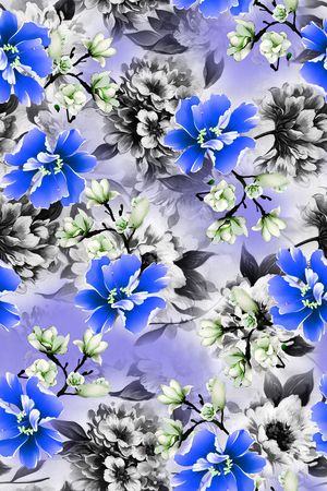 玉兰花印花华亿平台图片