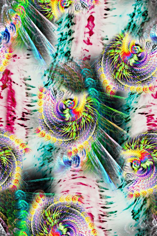 彩色晕染印花华亿平台图片