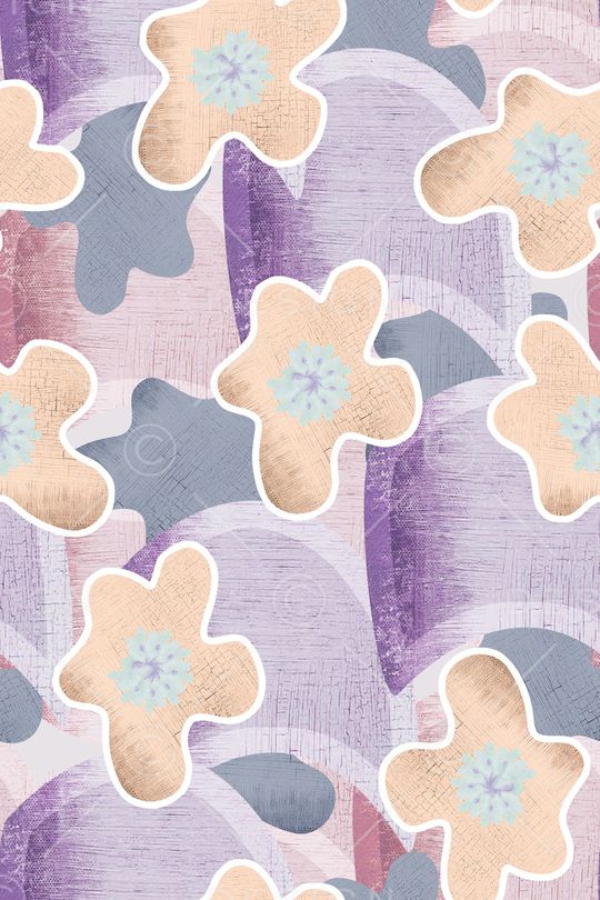 手绘几何印花华亿平台图片